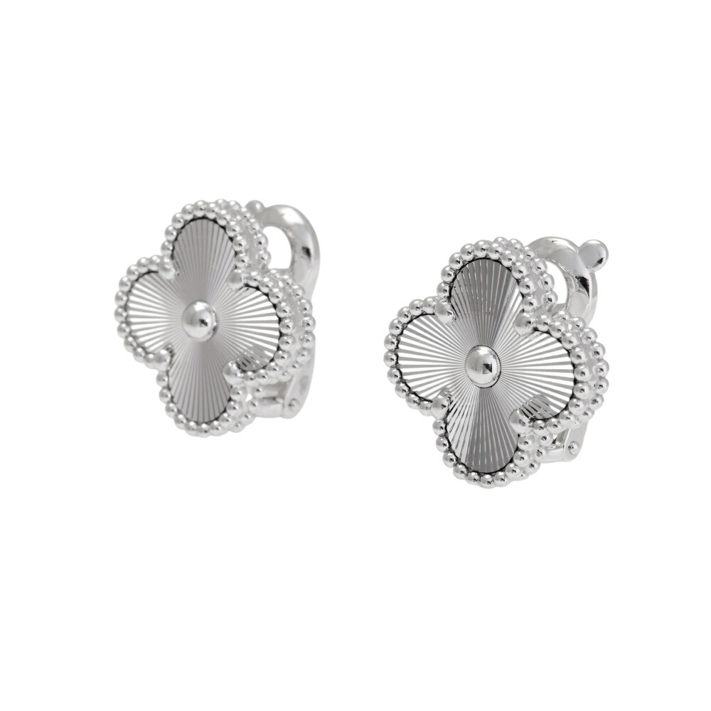 ヴァンクリーフ&アーペル　スウィートアルハンブラピアス　ホワイトゴールド ヴァン クリーフ&アーペル スウィート アルハンブラ ピアス K18