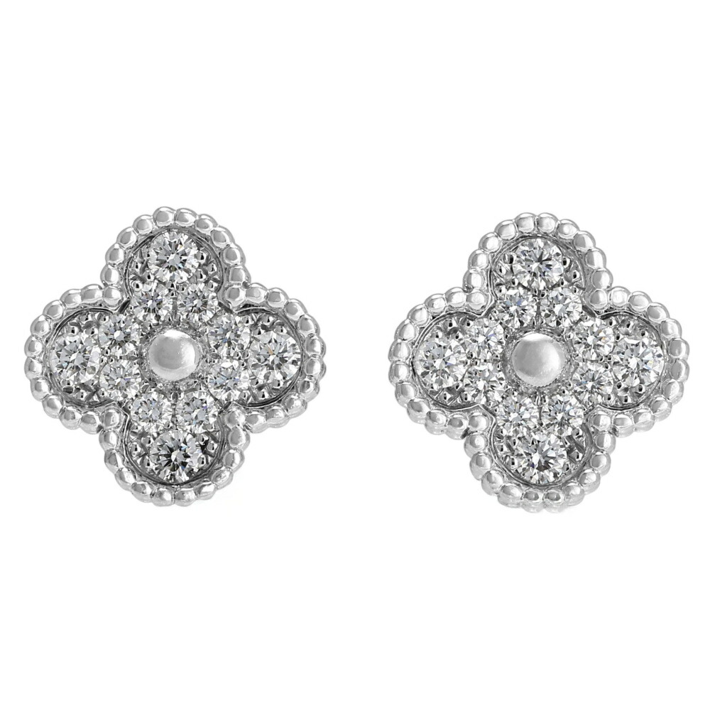 楽天市場】ヴァンクリーフ＆アーペル ピアス K18PG カーネリアン