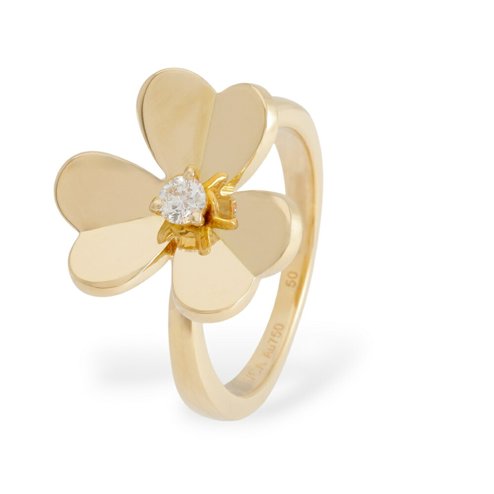 ヴァンクリーフ&アーペル ゴールドトーン フラワーモチーフ ブレスレット ヴァンクリーフ&アーペル ゴールドトーン フラワーモチーフ