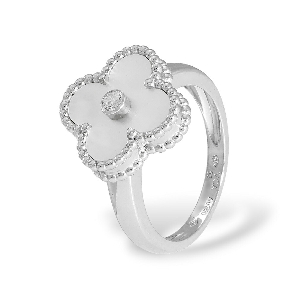 楽天市場】ヴァンクリーフ＆アーペル 指輪 K18WG ダイヤ12P(0.48ct