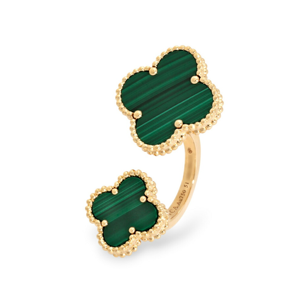 ヴァンクリーフ＆アーペル マジックアルハンブラ K18イエローゴールド リング 中古 Van Cleef & Arpels VCA 指輪 Ring 18金 18K YG USED 中古品 ブランド品 美品 送料無料 ラッピング無料｜ジェムキャッスルゆきざき
