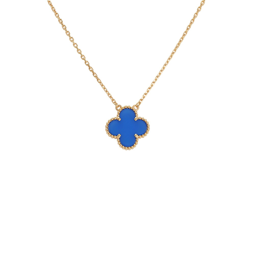 ヴァンクリーフ&アーペル ヴィンテージアルハンブラ K18イエローゴールド ネックレス 未使用 Van Cleef & Arpels VCA ペンダント Necklace チェーン 18金 18K YG 送料無料 ラッピング無料 Pendant|ジェムキャッスルゆきざき