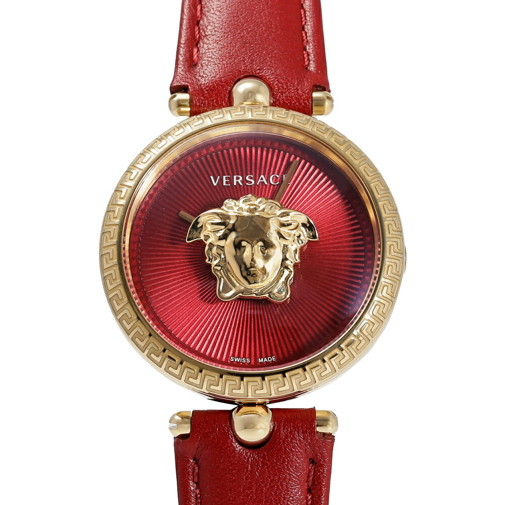 ヴェルサーチ Versace パラッツォ 帝国 VECQ00418 赤いこと文字記号盤 新品 ウォッチ レディース