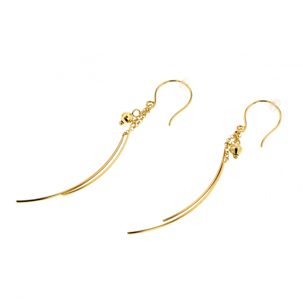 K18イエローゴールド ジガネ ピアス Pierce イヤリング 18金 18K YG 送料無料 ラッピング無料｜ジェムキャッスルゆきざき