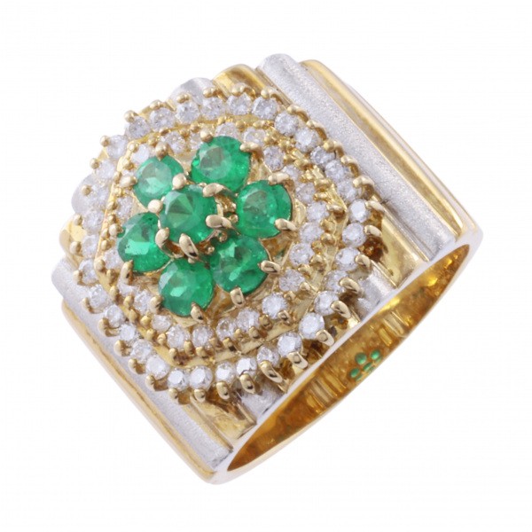 楽天市場】K18 18金 リング 厳選仕入れ！ 良質エメラルド