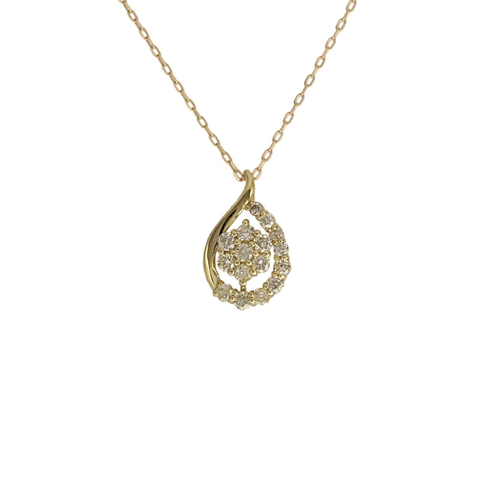 K18イエローゴールド ダイヤモンド ネックレス ペンダント Necklace チェーン 18金 18K YG diamond 送料無料 ラッピング無料｜ジェムキャッスルゆきざき 44,850円