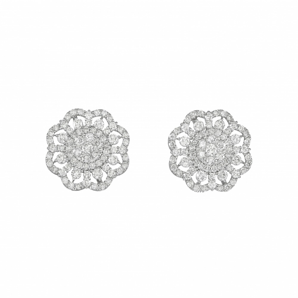 プラチナ900 ダイヤモンド ピアス