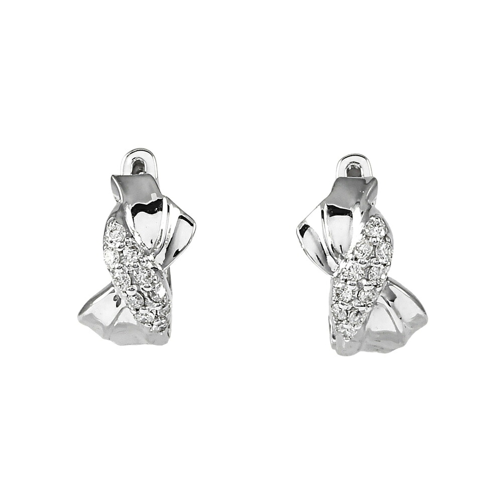 K18ホワイトゴールド K14ホワイトゴールド ダイヤモンド ピアス Pierce イヤリング 18金 18K 14金 WG diamond 送料無料 ラッピング無料｜ジェムキャッスルゆきざき