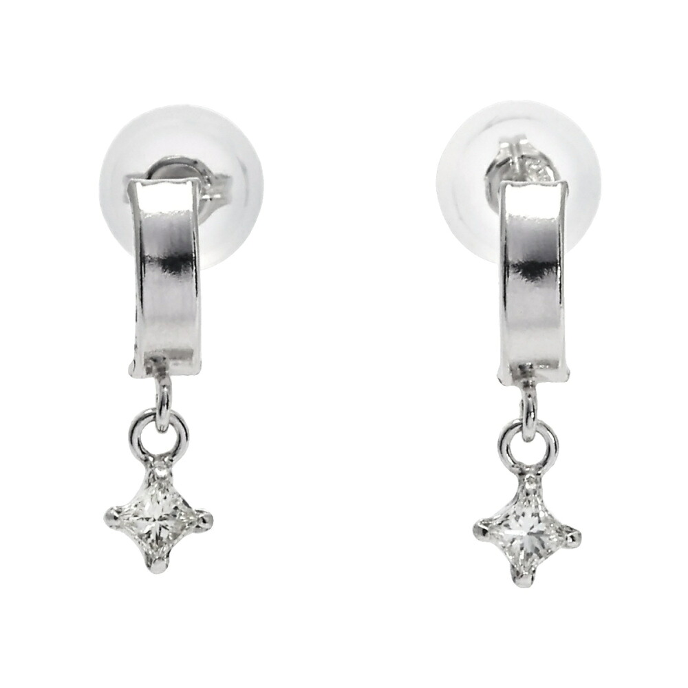 プラチナ900 ダイヤモンド ピアス