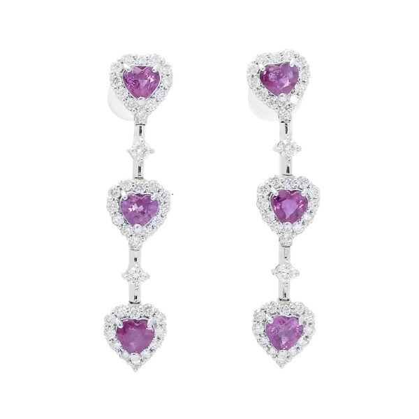 楽天市場】Ptルビーダイヤモンドフラワーピアス(プラチナ/Pt900)(s1941