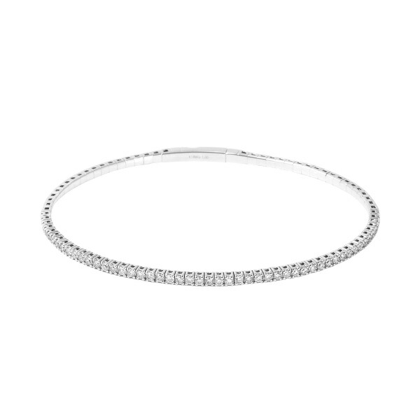 K18 ホワイトゴールド　オープン　バングル　ダイヤ　0.57カラット K18 ホワイトゴールド オープン バングル ダイヤ 0.57カラット K18