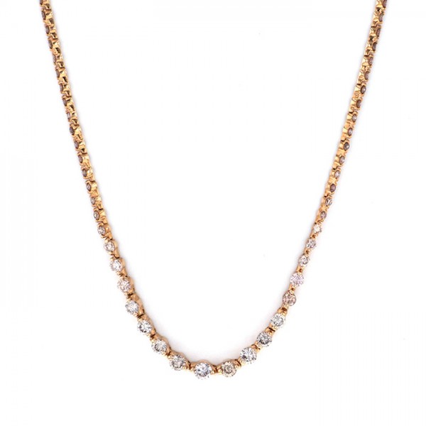 楽天市場】ダブルトップ ピンクゴールド ネックレス W50113.2.22 新品