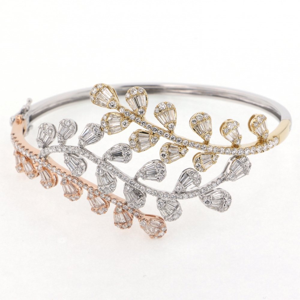 K18イエローゴールド K18ホワイトゴールド K18ピンクゴールド ダイヤモンド バングル ブレスレット Bangle 18金 18K WG PG YG diamond 送料無料 ラッピング無料｜ジェムキャッスルゆきざき