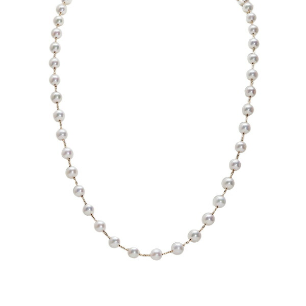 楽天市場】K14ホワイトゴールド アコヤパール パール ネックレス