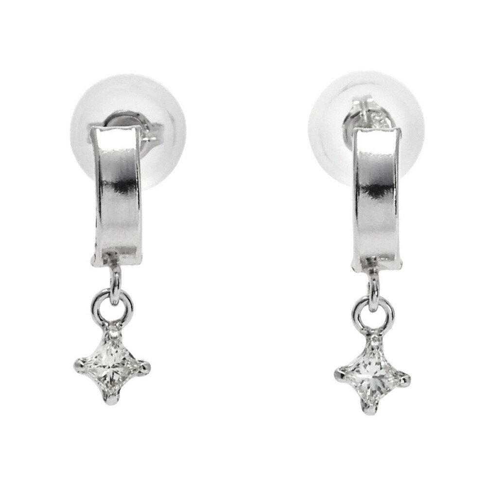 プラチナ900 ダイヤモンド ピアス