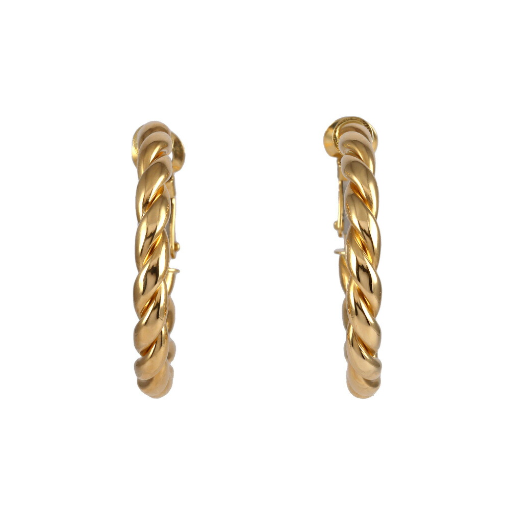 K18イエローゴールド ジガネ ピアス Pierce イヤリング 18金 18K YG 送料無料 ラッピング無料｜ジェムキャッスルゆきざき