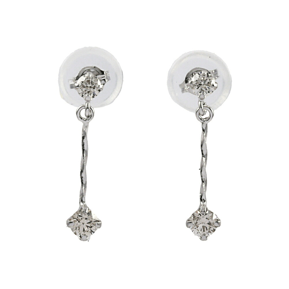 プラチナ900 ダイヤモンド ピアス