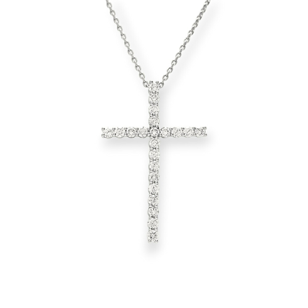 プラチナ900 プラチナ850 ダイヤモンド クロス ネックレス 292,050円