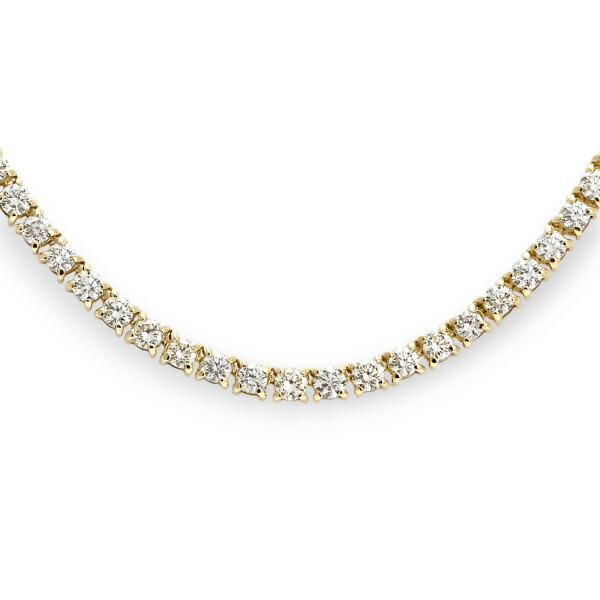 テニスダイヤネックレス　k18 K18ピンクゴールド ダイヤモンド テニス ネックレス : ジェム