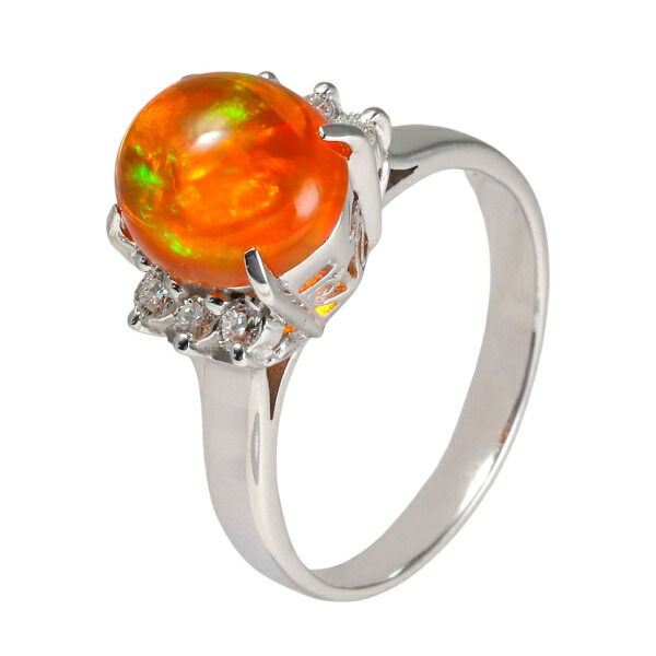 楽天市場】ホワイトオパール リング 3.16ct Pt900 【限定1点