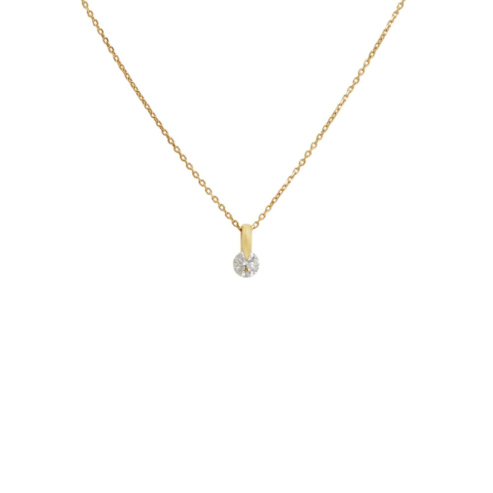 K18イエローゴールド ダイヤモンド ネックレス ペンダント Necklace チェーン 18金 18K YG diamond 送料無料 ラッピング無料｜ジェムキャッスルゆきざき