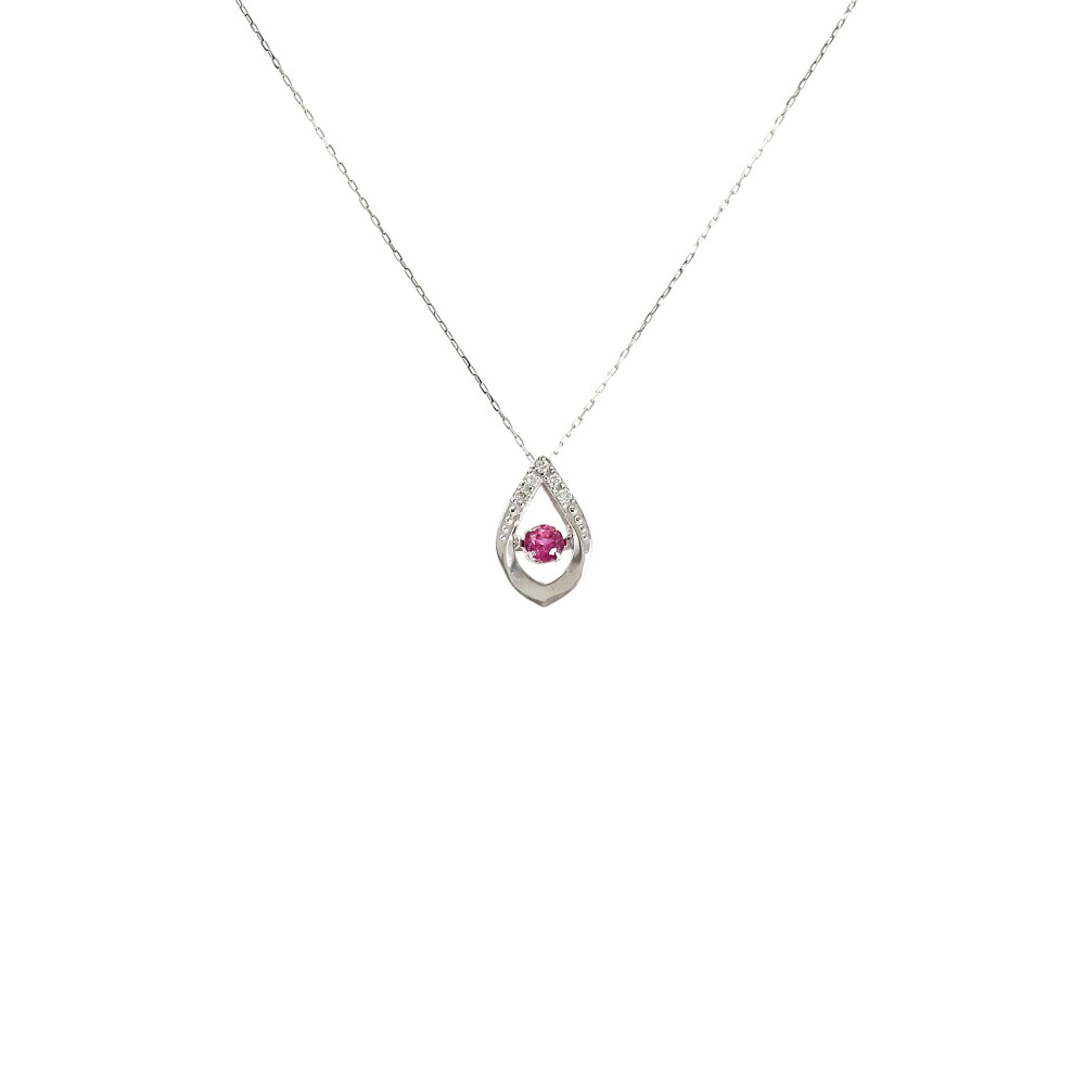 プラチナ900 ルビー ダイヤモンド ネックレス|ジェムキャッスルゆきざき