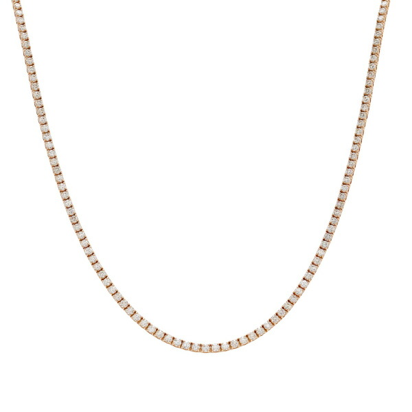 ピンクゴールドダイヤモンドネックレス　テニスネックレス 楽天市場】K18ピンクゴールド ダイヤモンド テニス ネックレス