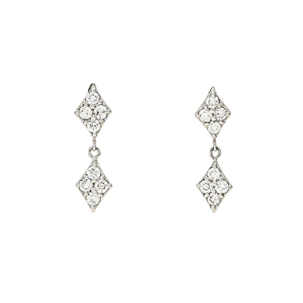 プラチナ900 ダイヤモンド ピアス