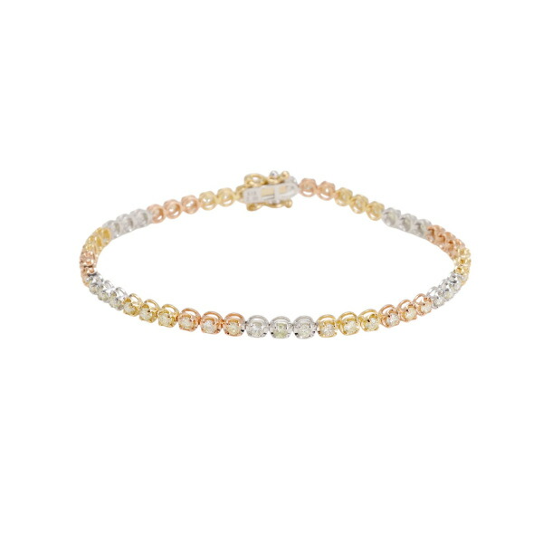 K18　ホワイト　ゴールド　ブレスレット　天然ルビー　レディース 楽天市場】天然ルビー×ダイヤモンド K18ホワイトゴールド テニス