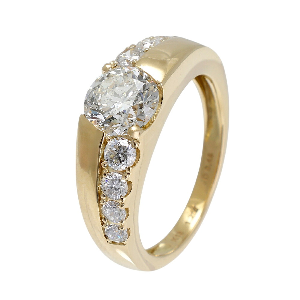 K18イエローゴールド ダイヤモンド リング 指輪 Ring 18金 18K YG diamond 送料無料 ラッピング無料｜ジェムキャッスルゆきざき