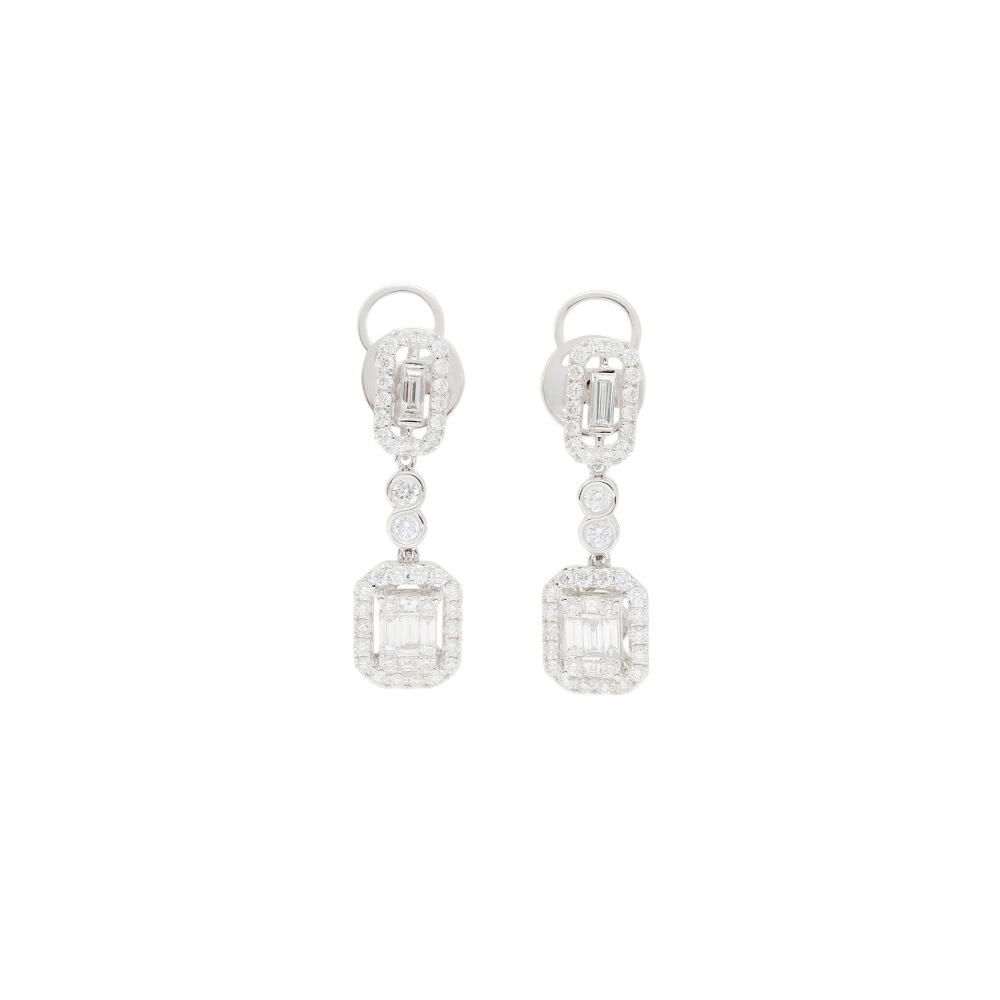 K18ホワイトゴールド ダイヤモンド ピアス 297,000円
