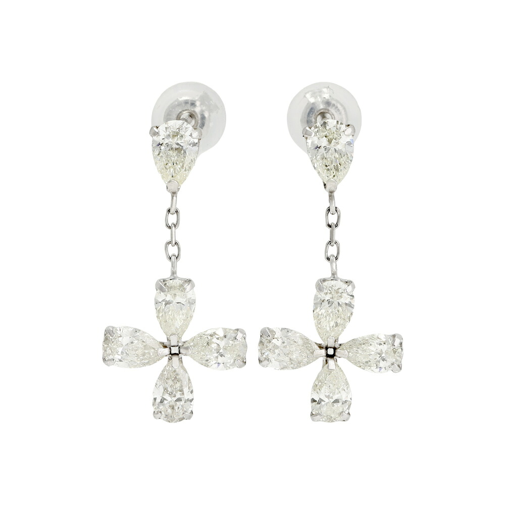 プラチナ900 ダイヤモンド ピアス