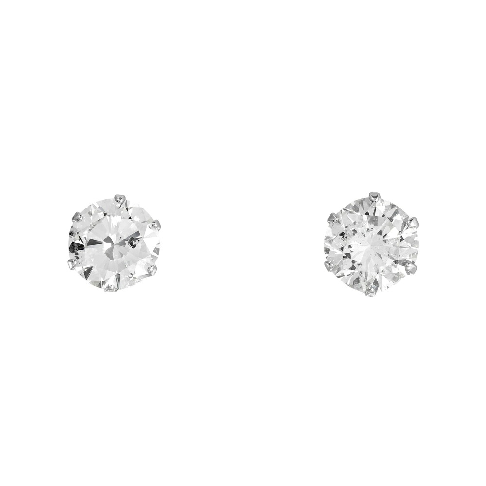 プラチナ900 ダイヤモンド ピアス