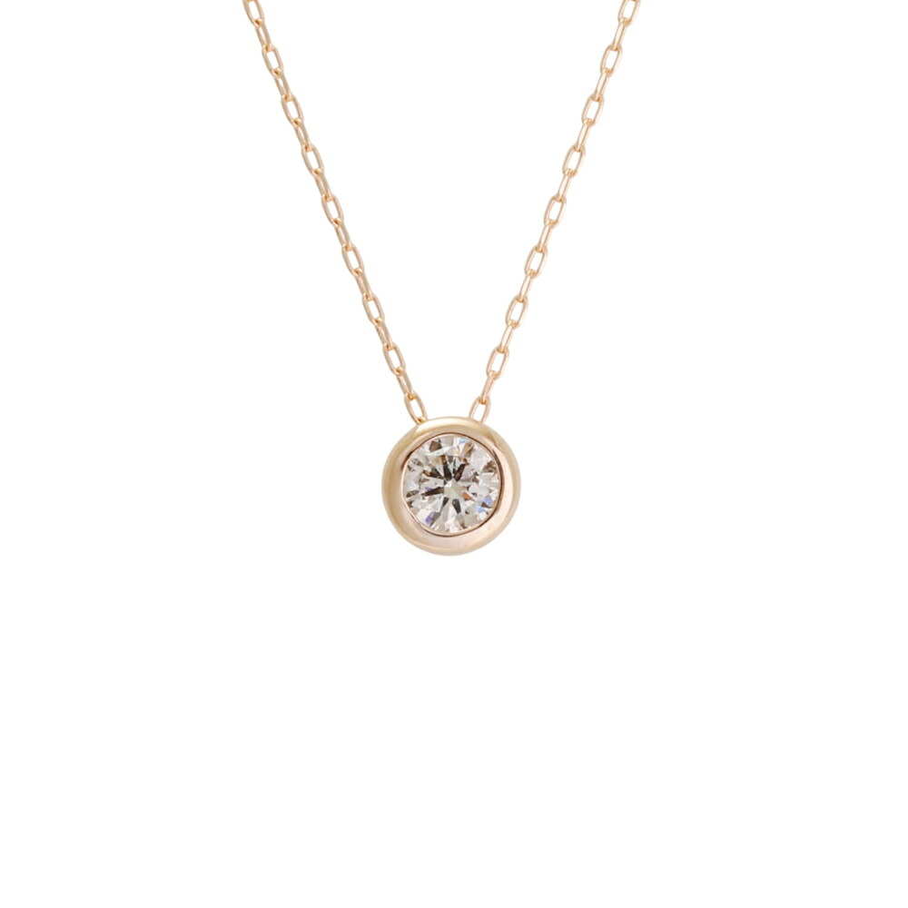 K18ピンクゴールド ダイヤモンド ネックレス ペンダント Necklace チェーン 18金 18K PG diamond 送料無料 ラッピング無料｜ジェムキャッスルゆきざき