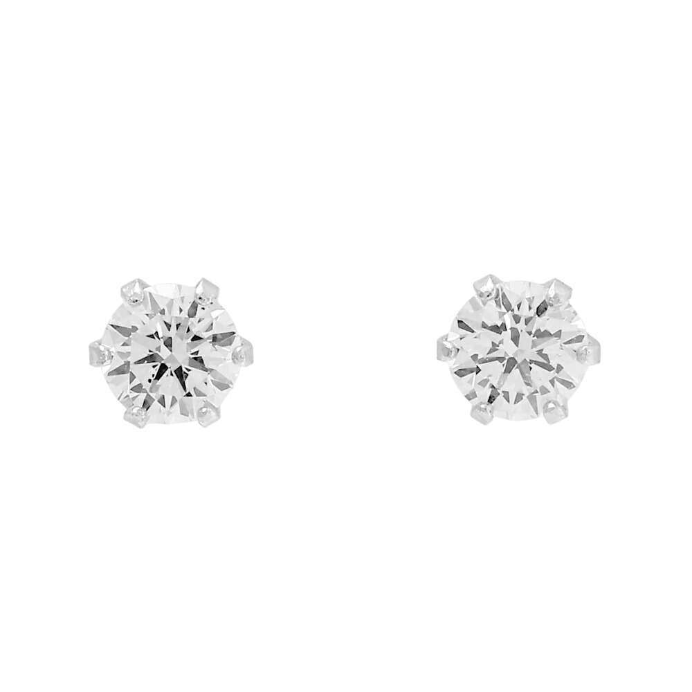 プラチナ900 ダイヤモンド ピアス