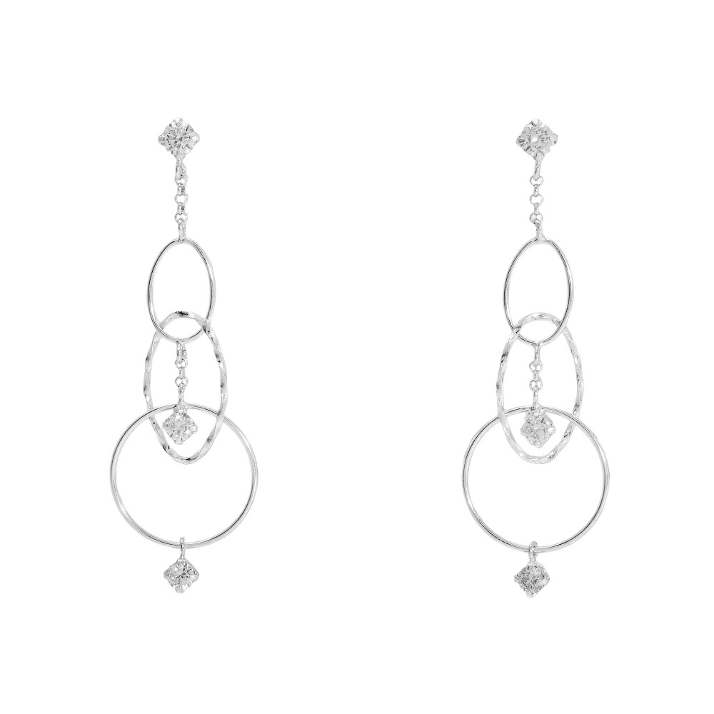 プラチナ900 ダイヤモンド ピアス｜ジェムキャッスルゆきざき