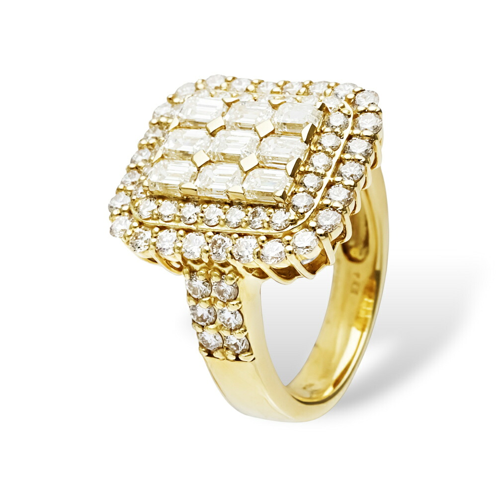 K18イエローゴールド ダイヤモンド リング 指輪 Ring 18金 18K YG diamond 送料無料 ラッピング無料｜ジェムキャッスルゆきざき
