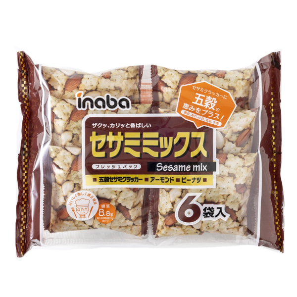楽天市場】稲葉ピーナツ セサミミックス 6袋×6入 (セサミ