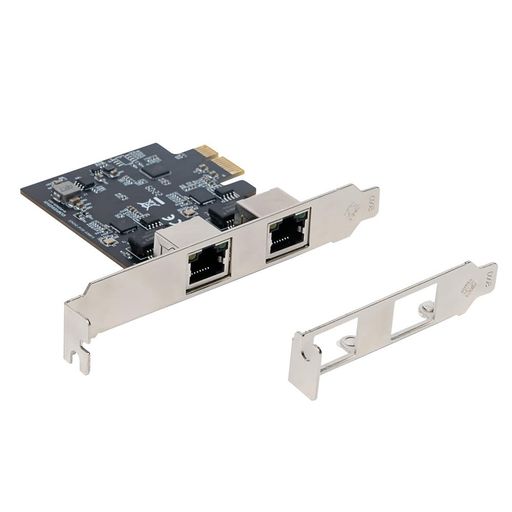 プラネックスPlanexPCIeバス対応2.5GBASE-TLAN2ポートアダプターGPE-2500-2T2画像
