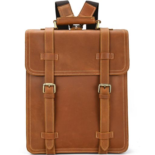 楽天市場】[Luufan]リュック本革メンズレトロリュックサック大容量14