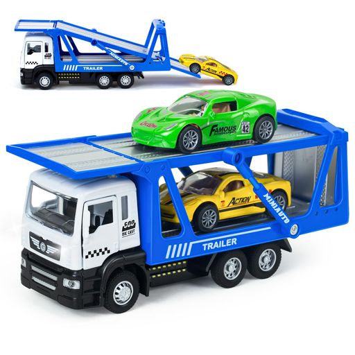 トレーラー 積載車 工事車両ミニカーセット H197 トレーラー 積載車 工事車両ミニカーセット H197