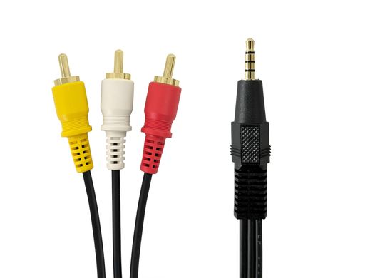 CY 20?cm 3.5?MM 1? 8?＂オスステレオ車Aux to 3?RCA AVメスコードオーディオビデオコンポジットケーブル