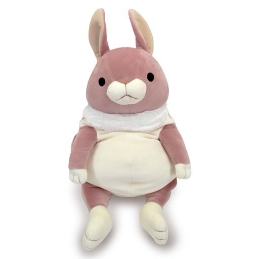 シナダグローバル もちシリーズ もちうさぎ 立ち耳 ピンク (L) 22×22×30CM ぬいぐるみ うさぎ アニマル MOUS-0350TPK