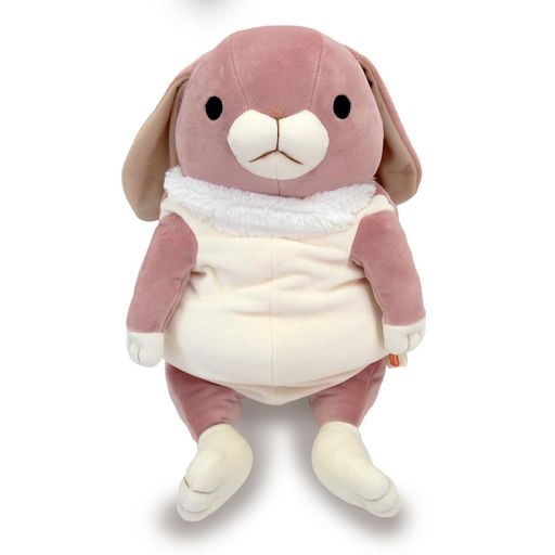 シナダグローバル もちシリーズ もちうさぎ ロップイヤー ピンク (L) 22×22×30CM ぬいぐるみ うさぎ アニマル MOUS-0350RPK