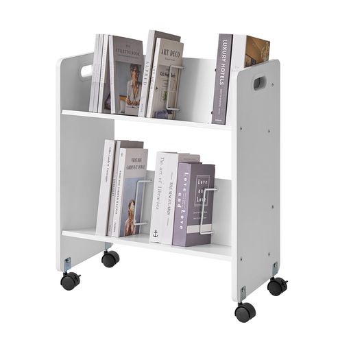 楽天市場】ナカバヤシファイルワゴン2段ホワイトCWA-002W