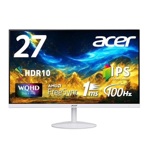 【値下げ】Acer 27型 液晶モニター・液晶ディスプレイ スピーカー搭載 acer 液晶モニター ディスプレイ ゲーミングモニター 27型 1500R