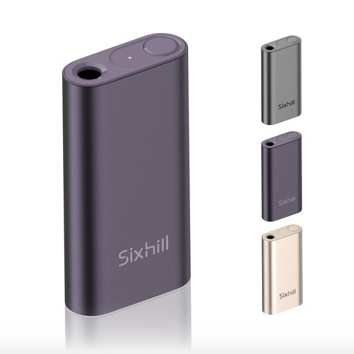 加熱式タバコ互換機VAPTIOSIXHILLAURR赤外線加熱式バイブレーション機能付き連続使用回数約18回充電式清掃簡単高温モード搭載(紫)