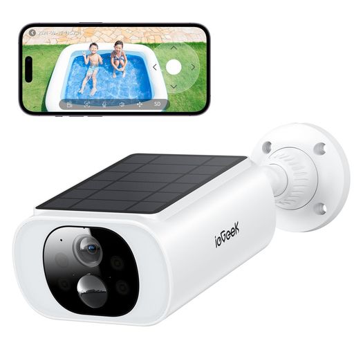 【 2025 ソーラーパネル一体型・高効率充電】 ieGeek 防犯カメラ 屋外 ソーラー 一体型 ワイヤレス/wifi 18灯強化夜間カラー暗視 PIR人体 楽天市場】【2025ソーラーパネル一体型・高効率充電】ieGeek防犯カメラ