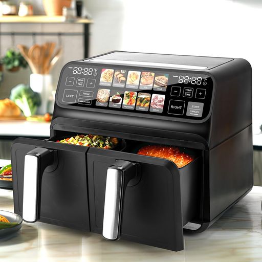 楽天市場】ChefRobotノンフライヤー8L大容量ダブルバスケット