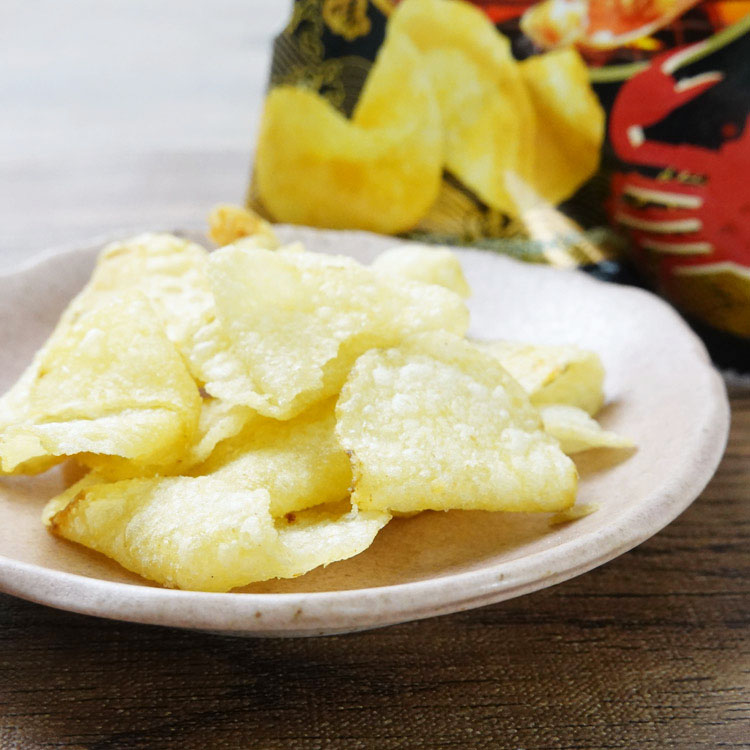 カルビー日本海土産 堅あげポテ ト焼き蟹味 15g×8袋 箱入り 小袋タイプ